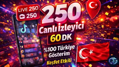 250 Canlı Yayın Seyirci (60dk)