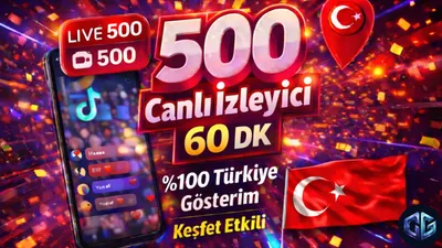 500 Canlı Yayın Seyirci (60dk)