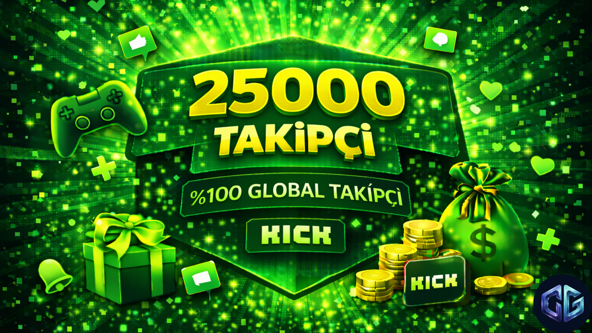 25000 Takipçi Global