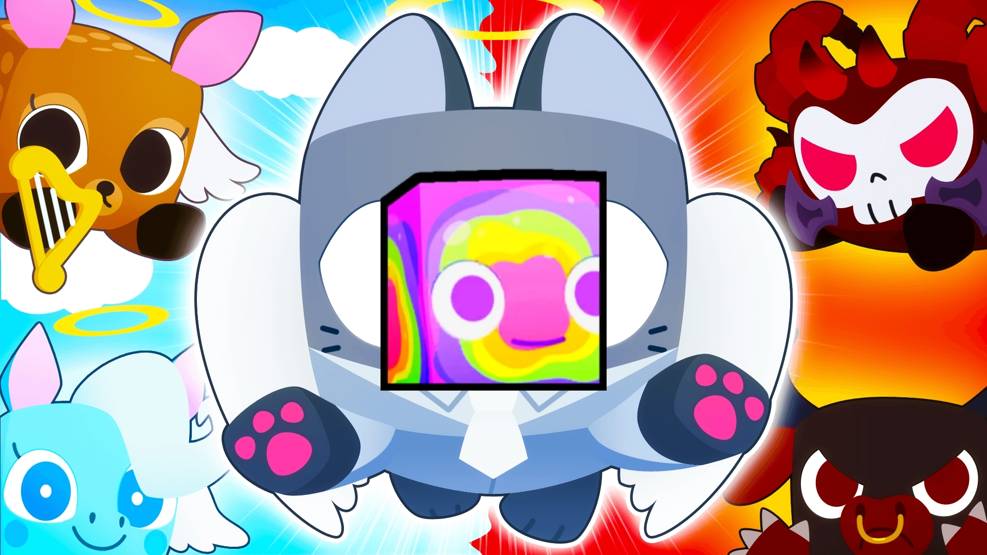 Huge Colorful Slime 3x