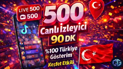 500 Canlı Yayın Seyirci (90dk)