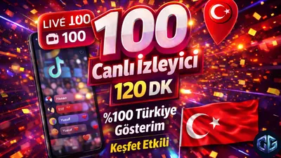 100 Canlı Yayın Seyirci (120dk)