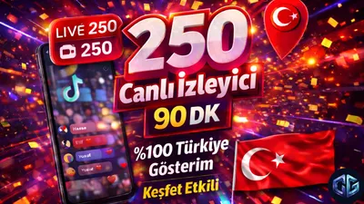 250 Canlı Yayın Seyirci (90dk)